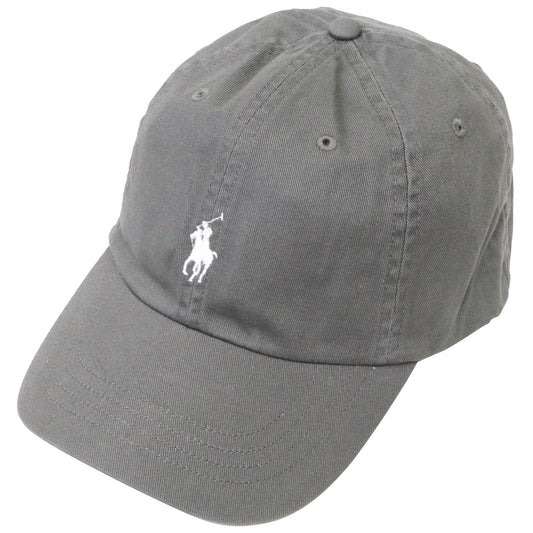 POLO RALPH LAUREN『コットン チノ ベースボール キャップ』(PERFECT GREY/WHITE)