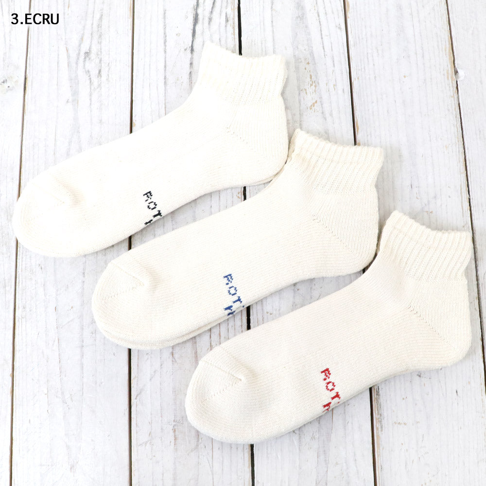 ROTOTO『ORGANIC DAILY 3 PACK ANKLE SOCKS』