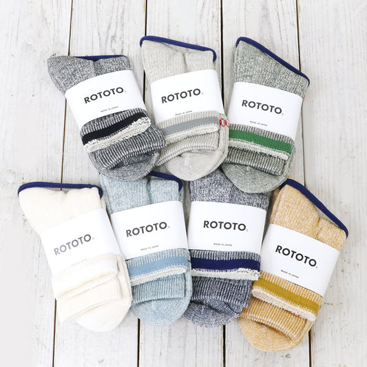 ROTOTO『DOUBLE FACE MID SOCKS “ORGANIC COTTON”』