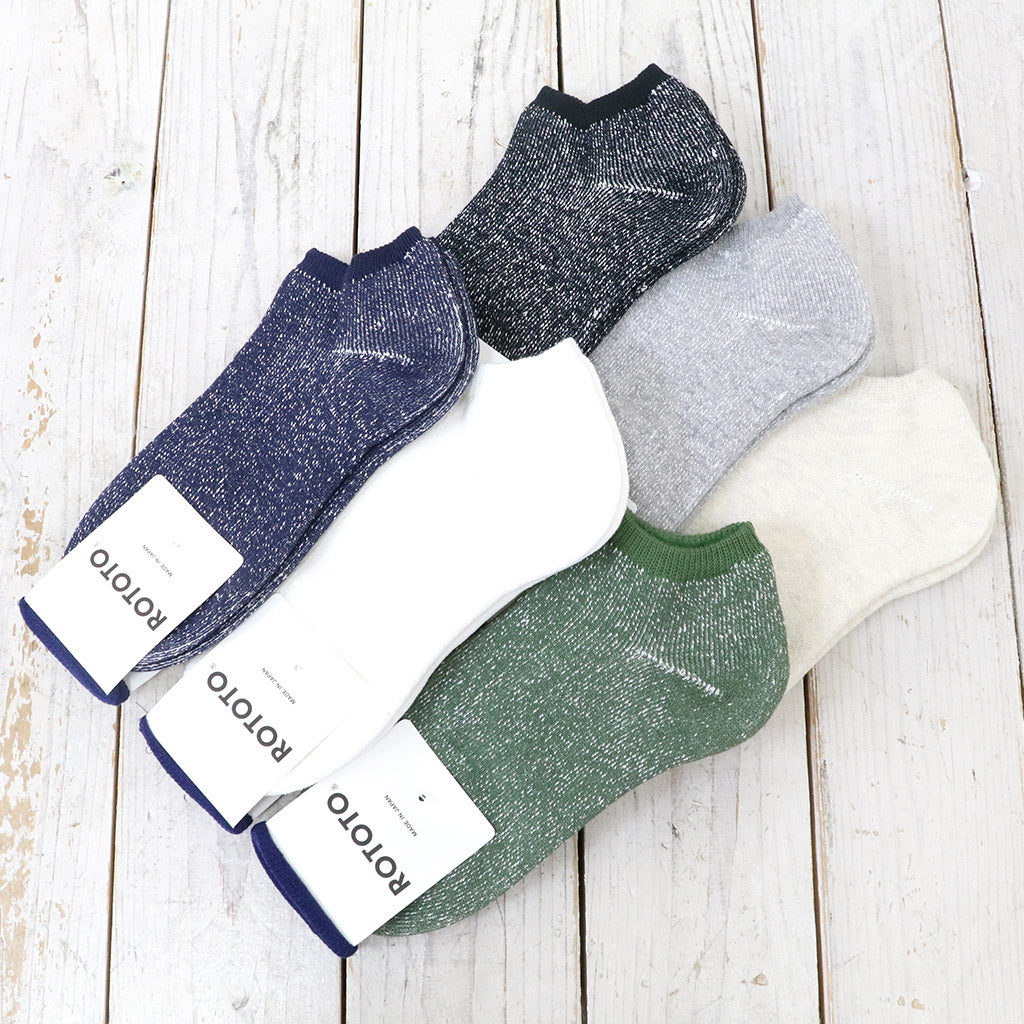 ROTOTO『WASHI PILE SOCKS SHORT』