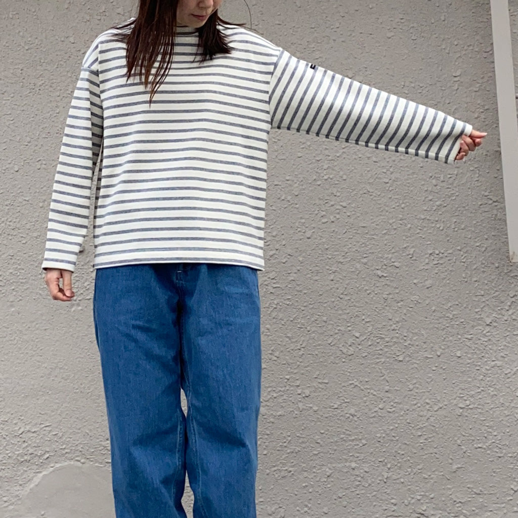 akeminn⭐︎SAINT JAMES OUESSANT LOOSE SAINT JAMES『OUESSANT LOOSE』(ECRU/GRIS) – Reggieshop