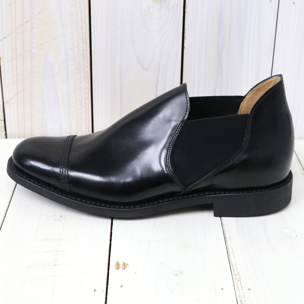 SANDERS『Military Cap Toe Short Chelsea』(Black)