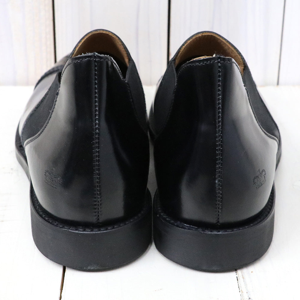 SANDERS『Military Cap Toe Short Chelsea』(Black)