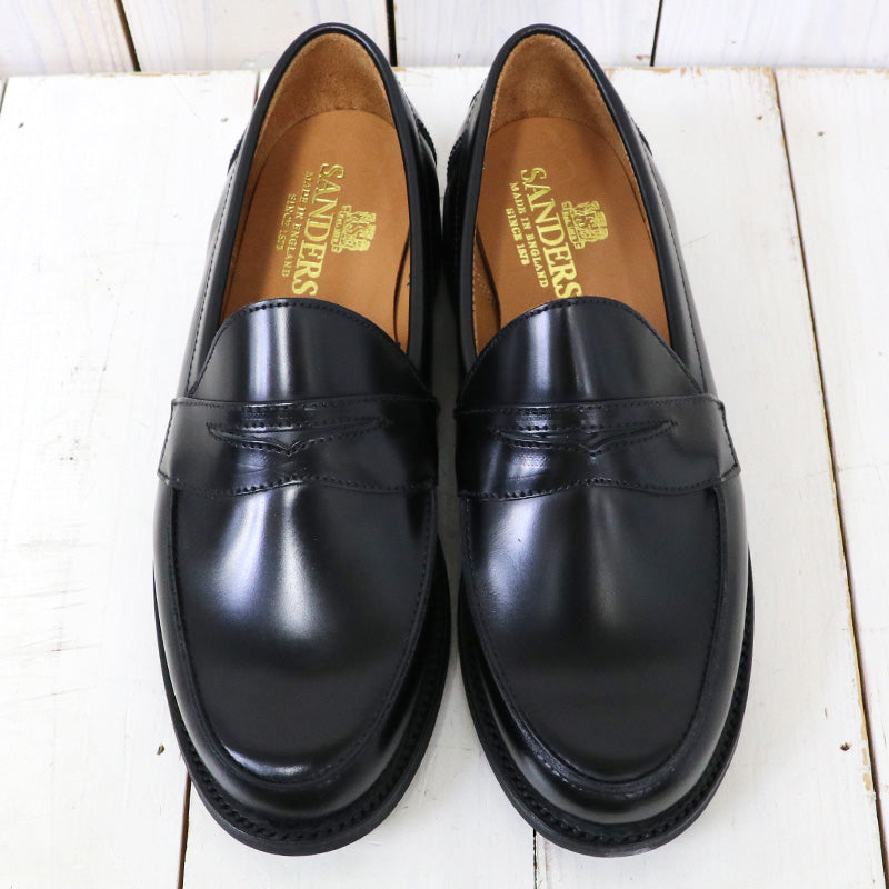 SANDERS『Butt Seam Loafer』(Black)