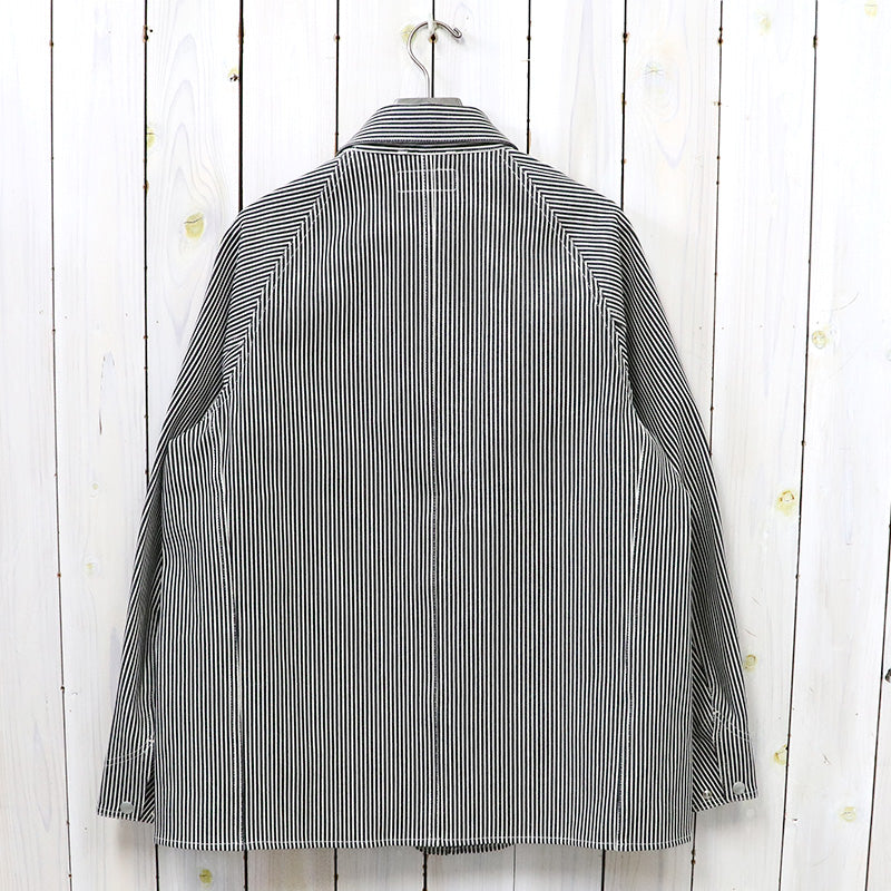 SASSAFRAS『PRUNER COAT(11oz HICKORY)』(WHITE/BLACK)