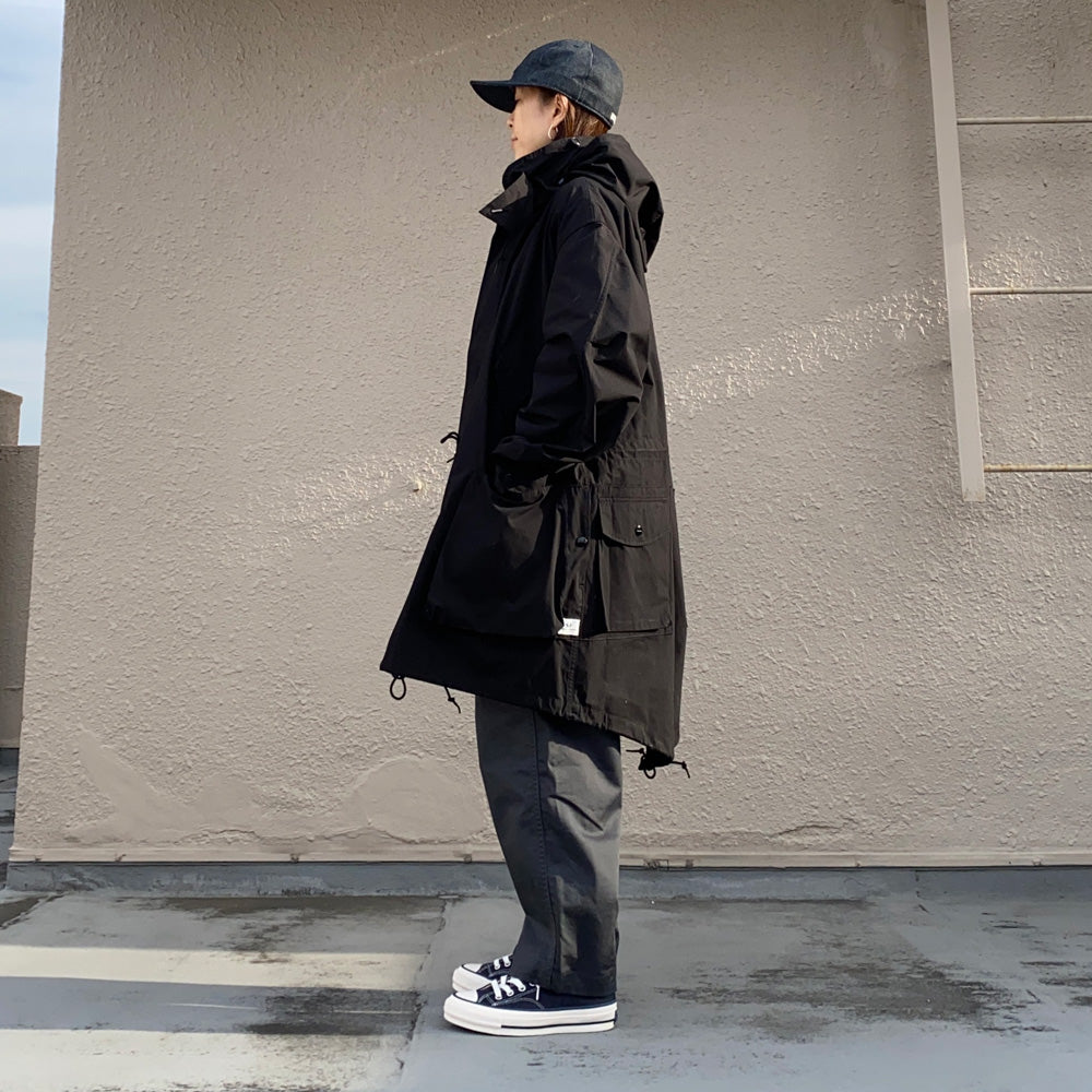 SASSAFRAS『DIGS CREW COAT(C/CORDURA NYLON OXFORD)』(BLACK)