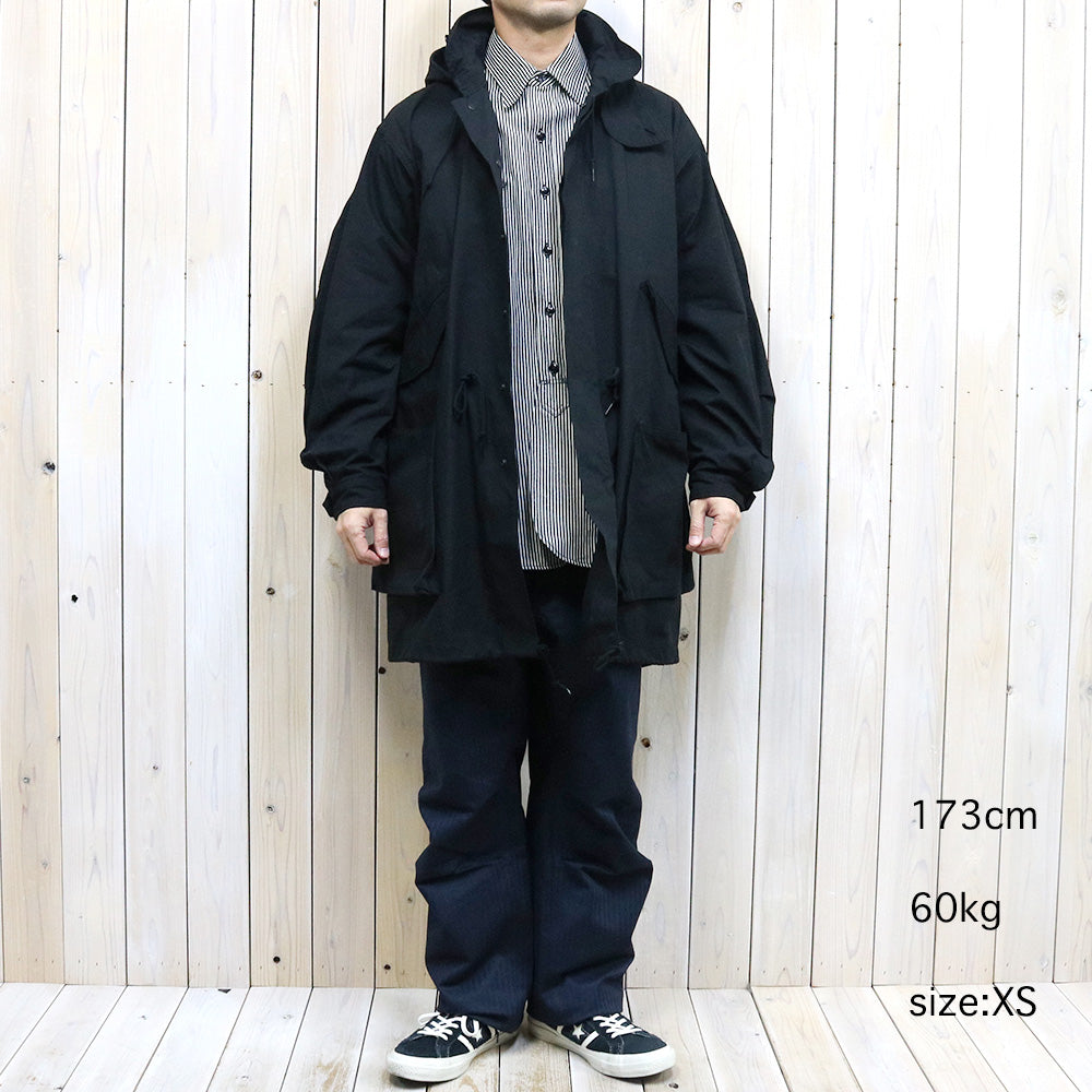 SASSAFRAS『DIGS CREW COAT(C/CORDURA NYLON OXFORD)』(BLACK)