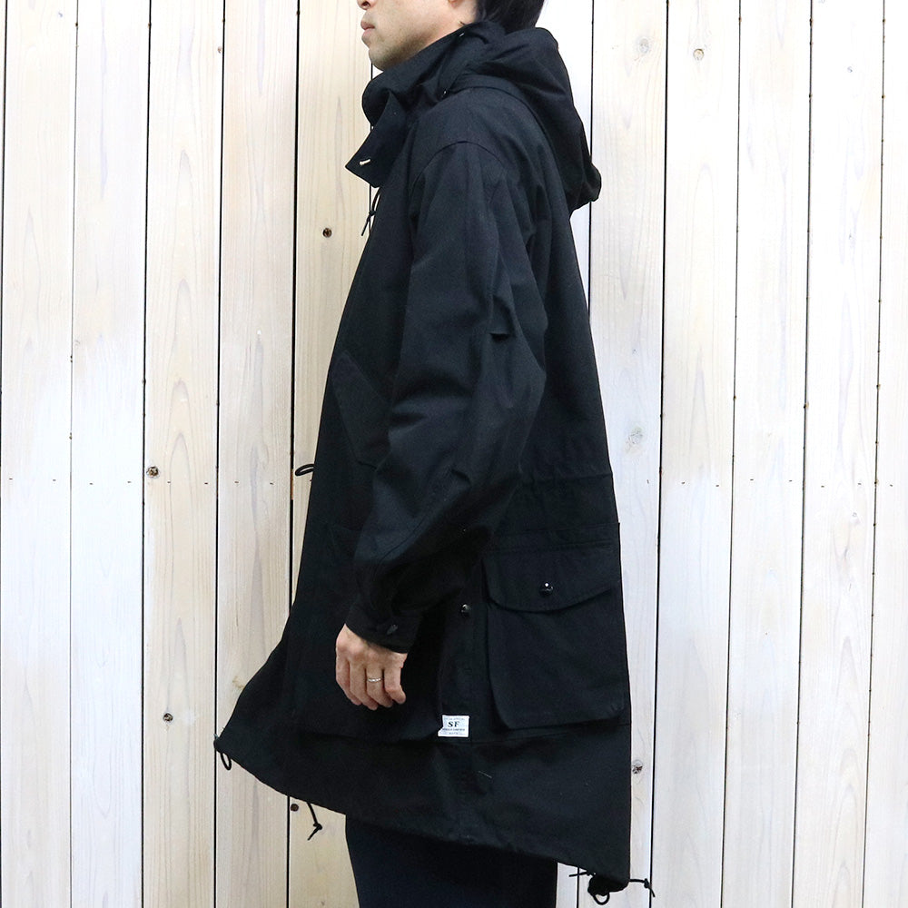 SASSAFRAS『DIGS CREW COAT(C/CORDURA NYLON OXFORD)』(BLACK)