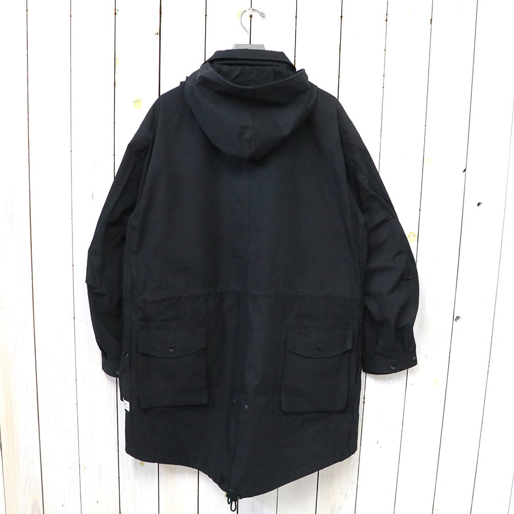 SASSAFRAS『DIGS CREW COAT(C/CORDURA NYLON OXFORD)』(BLACK)
