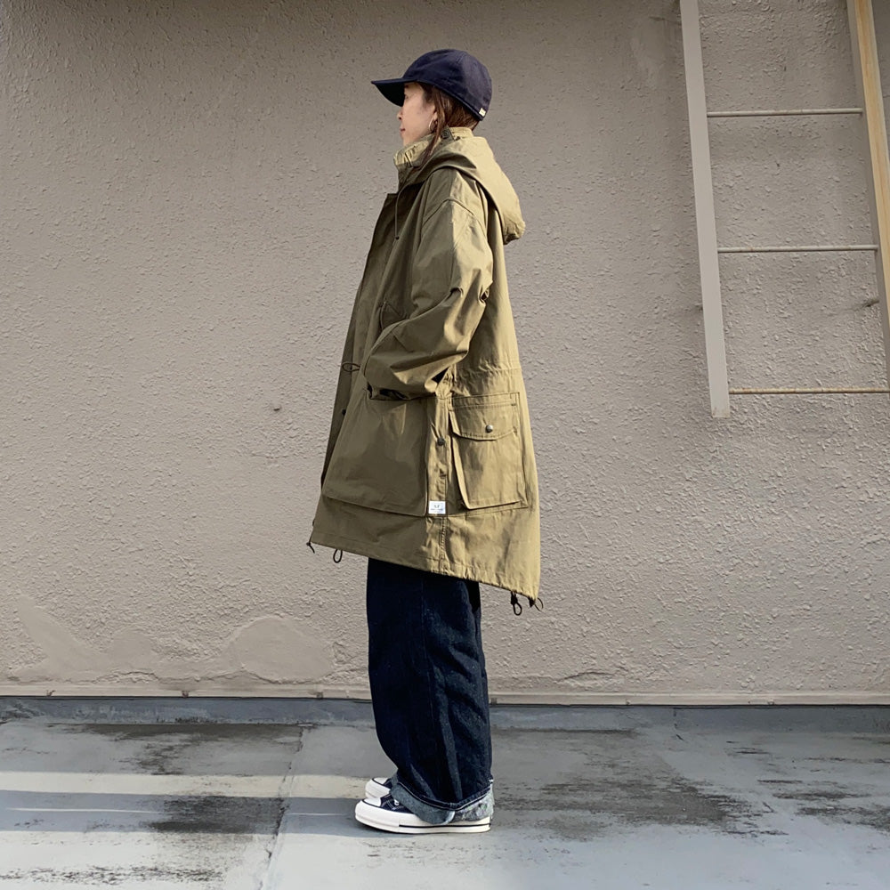 SASSAFRAS『DIGS CREW COAT(C/CORDURA NYLON OXFORD)』(OLIVE)
