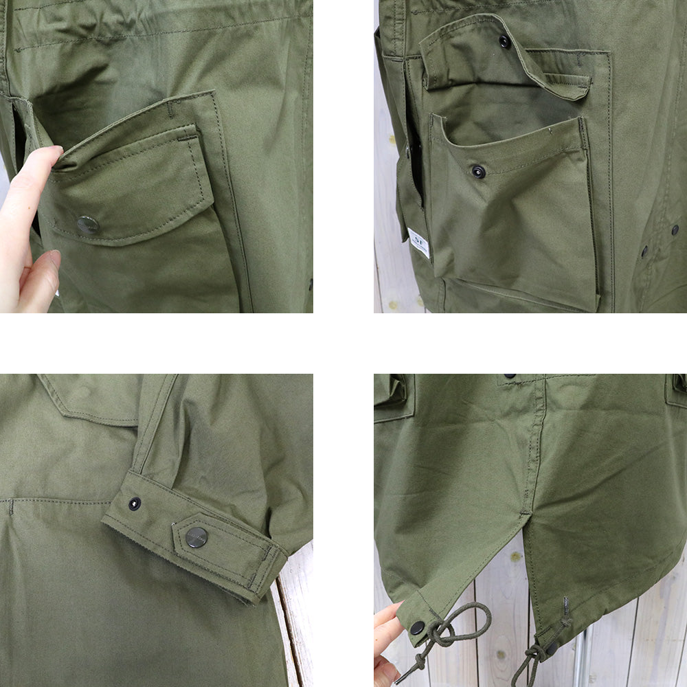 SASSAFRAS『DIGS CREW COAT(C/CORDURA NYLON OXFORD)』(OLIVE)