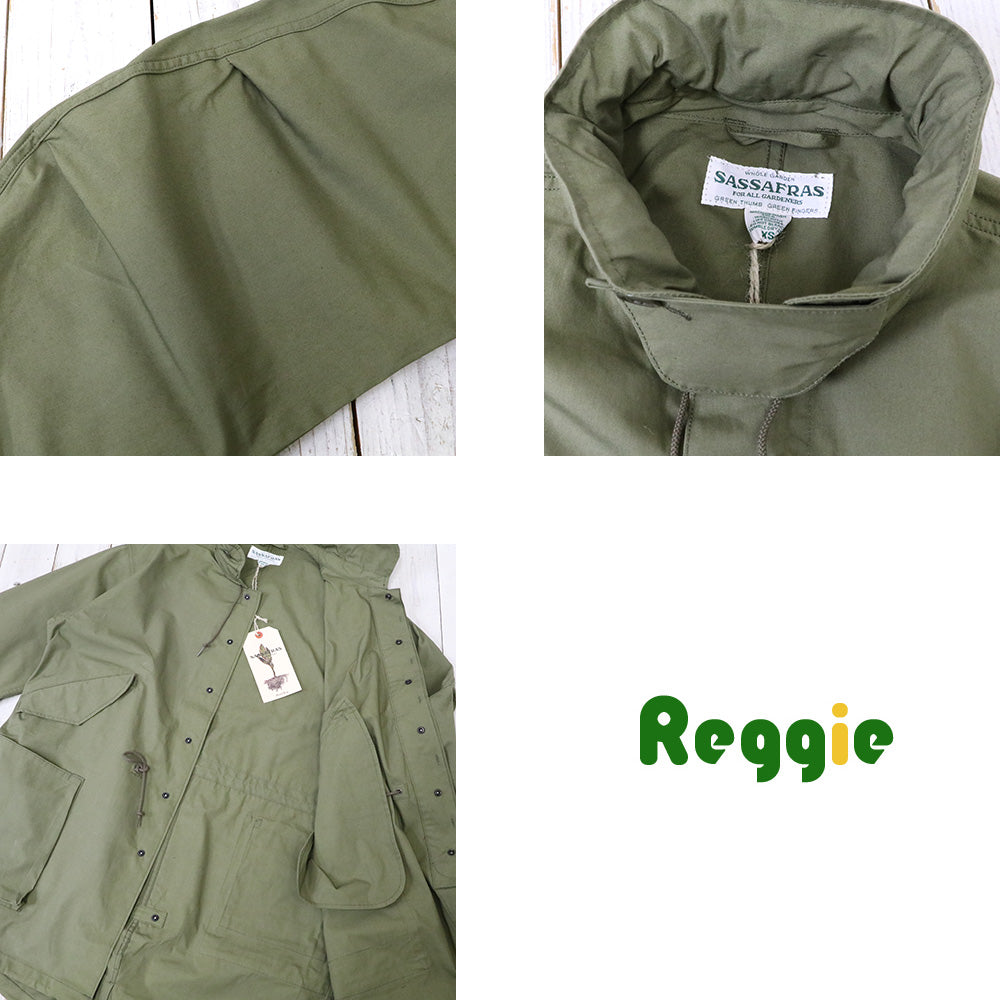 SASSAFRAS『DIGS CREW COAT(C/CORDURA NYLON OXFORD)』(OLIVE)