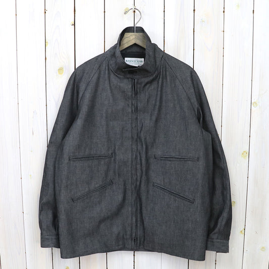 SASSAFRAS『WHEEL BARROW JACKET(6.5oz DENIM)』(BLACK)