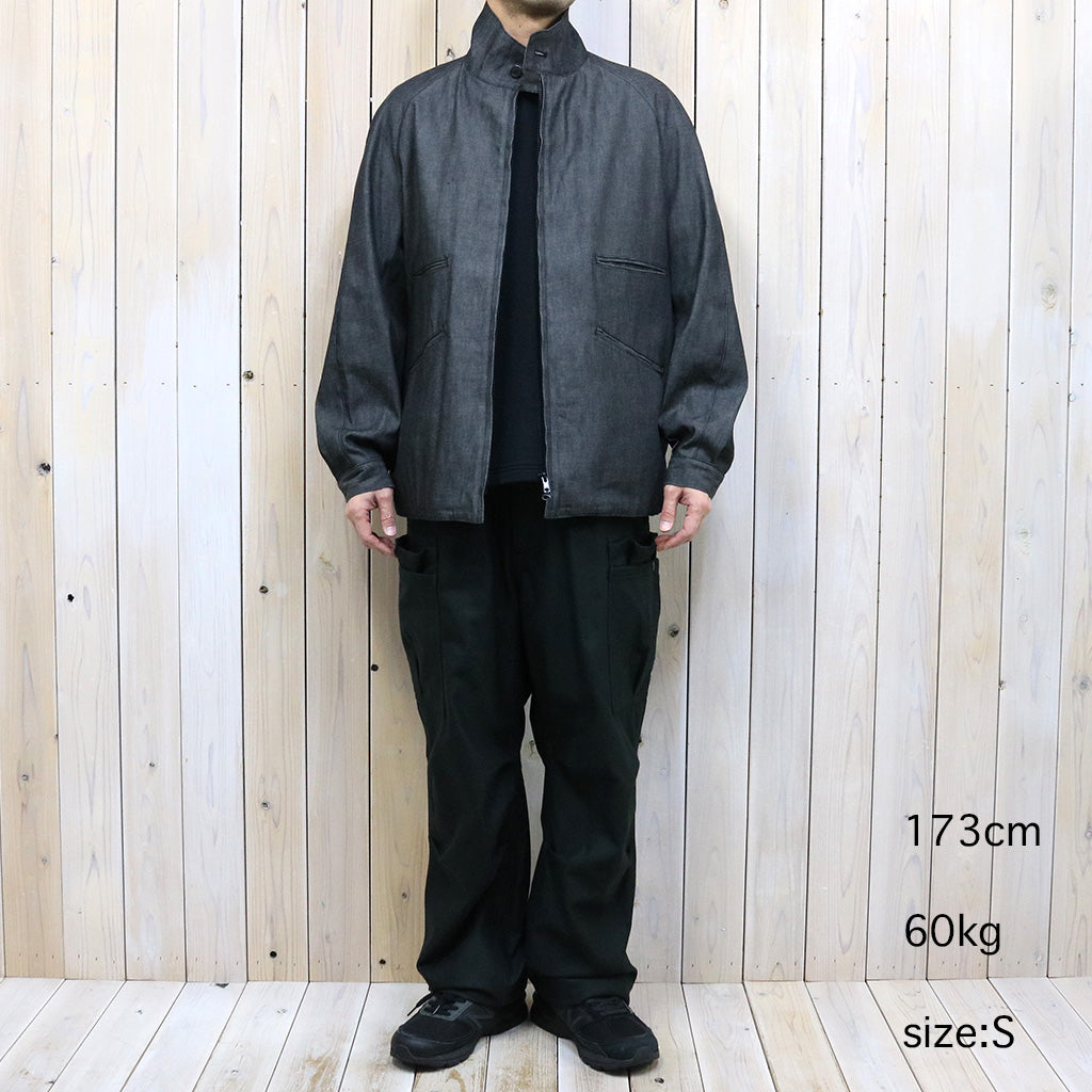 SASSAFRAS『OVERGROWN PANTS(BACK SATIN)』(BLACK)