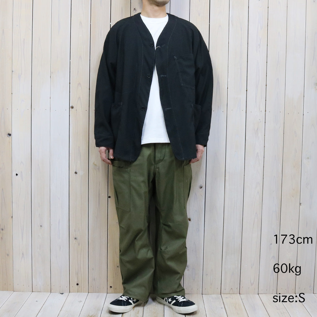 SASSAFRAS『OVERGROWN PANTS(BACK SATIN)』(OLIVE)