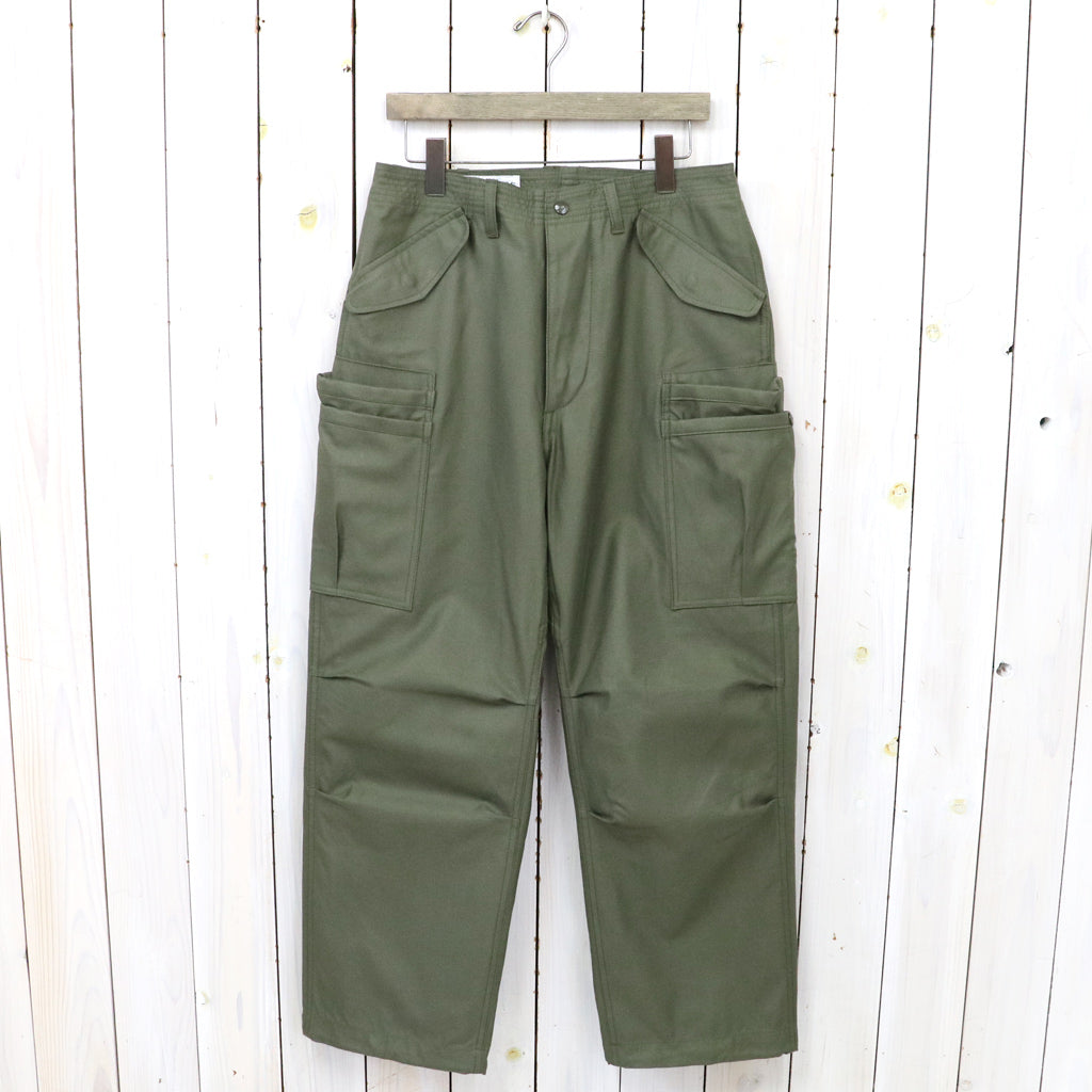 SASSAFRAS『OVERGROWN PANTS(BACK SATIN)』(OLIVE)