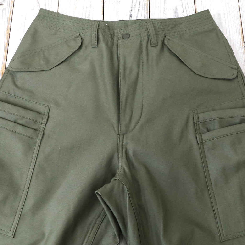 SASSAFRAS『OVERGROWN PANTS(BACK SATIN)』(OLIVE)