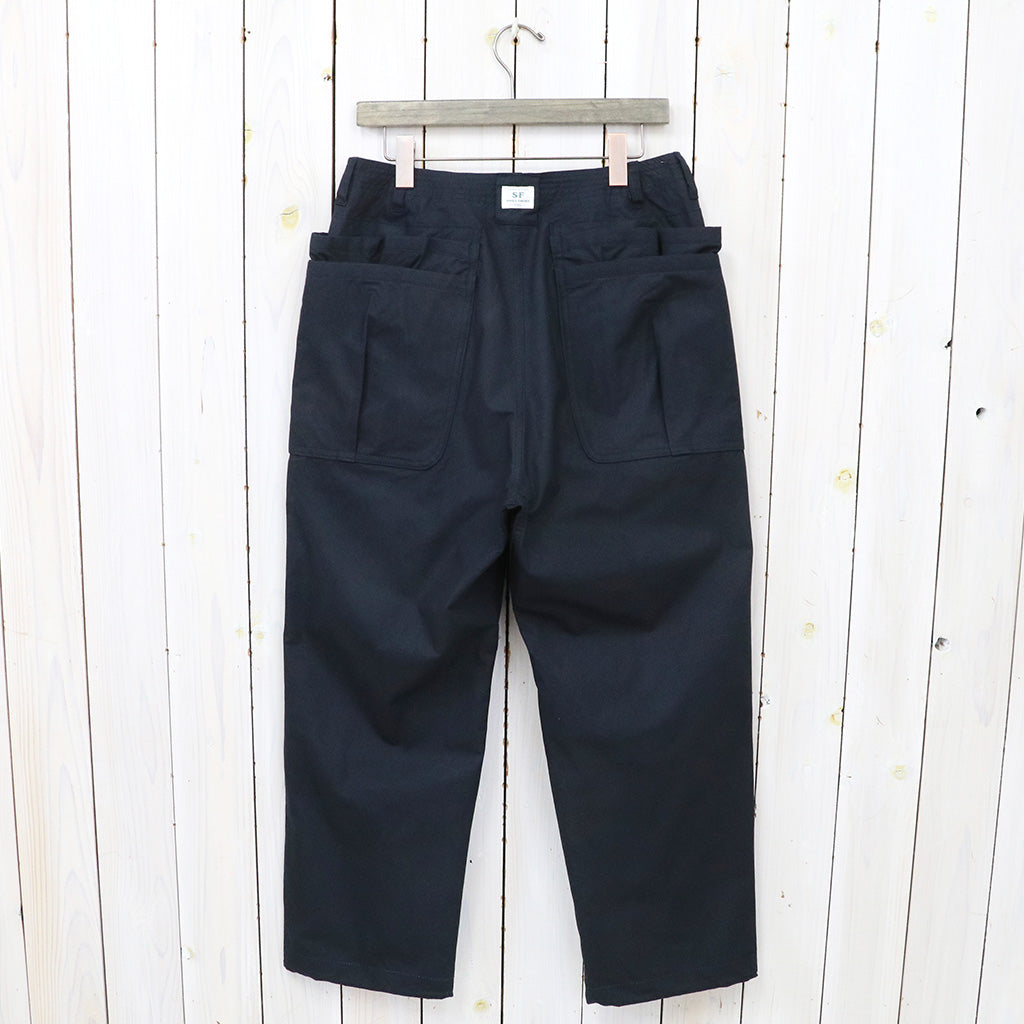 SASSAFRAS『OVERGROWN HIKER PANTS(BAFU CLOTH)』(NAVY)