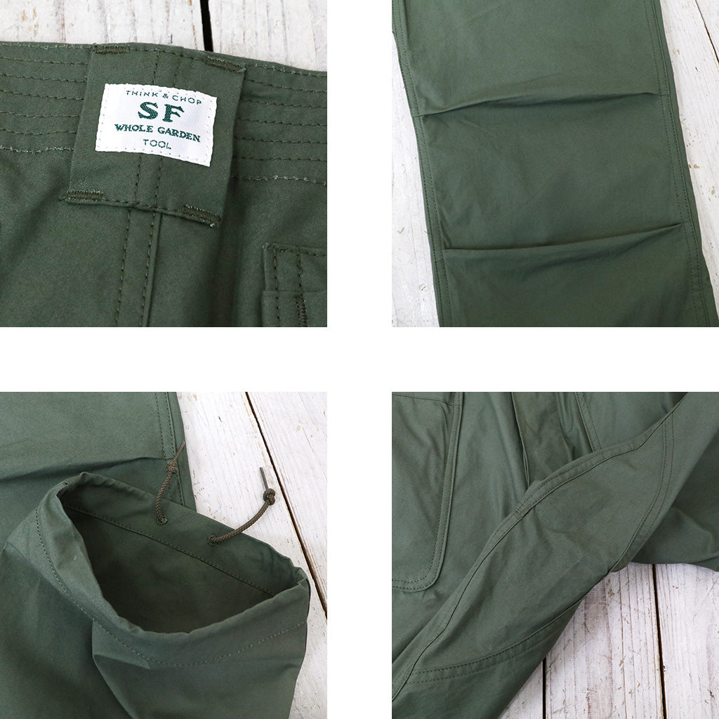 SASSAFRAS『OVERGROWN HIKER PANTS(BAFU CLOTH)』(OLIVE)