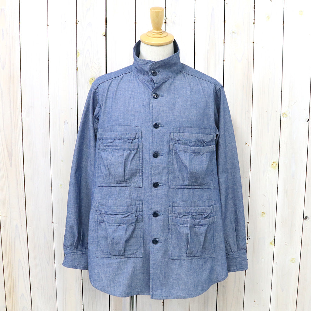 SASSAFRAS『OVERGROWN FATIGUE HALF(5oz CHAMBRAY)』(BLUE)