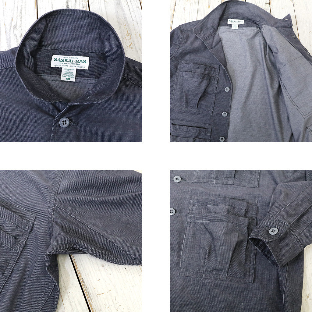 SASSAFRAS『OVERGROWN FATIGUE HALF(TC SUMMER CORD)』(GRAY)