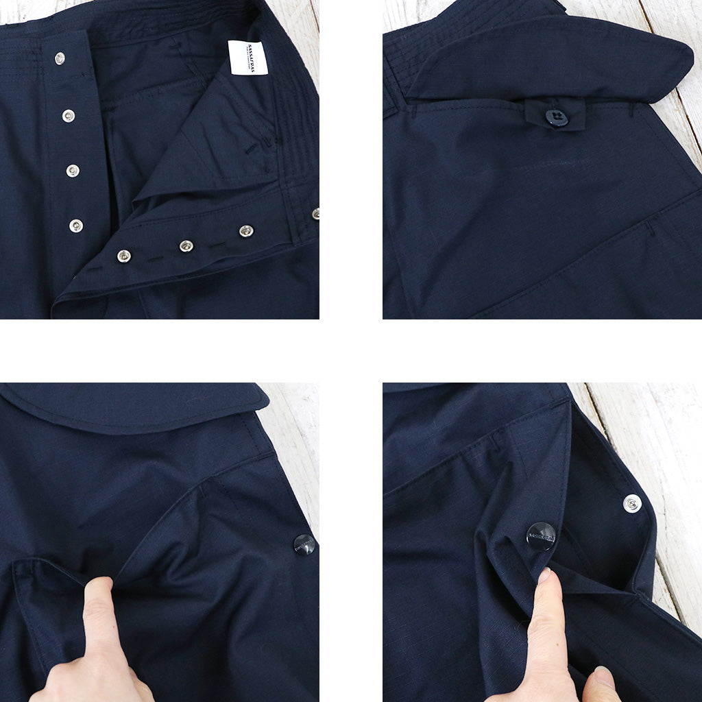 SASSAFRAS『D/C ARMOR PANTS(RIPSTOP)』(NAVY)