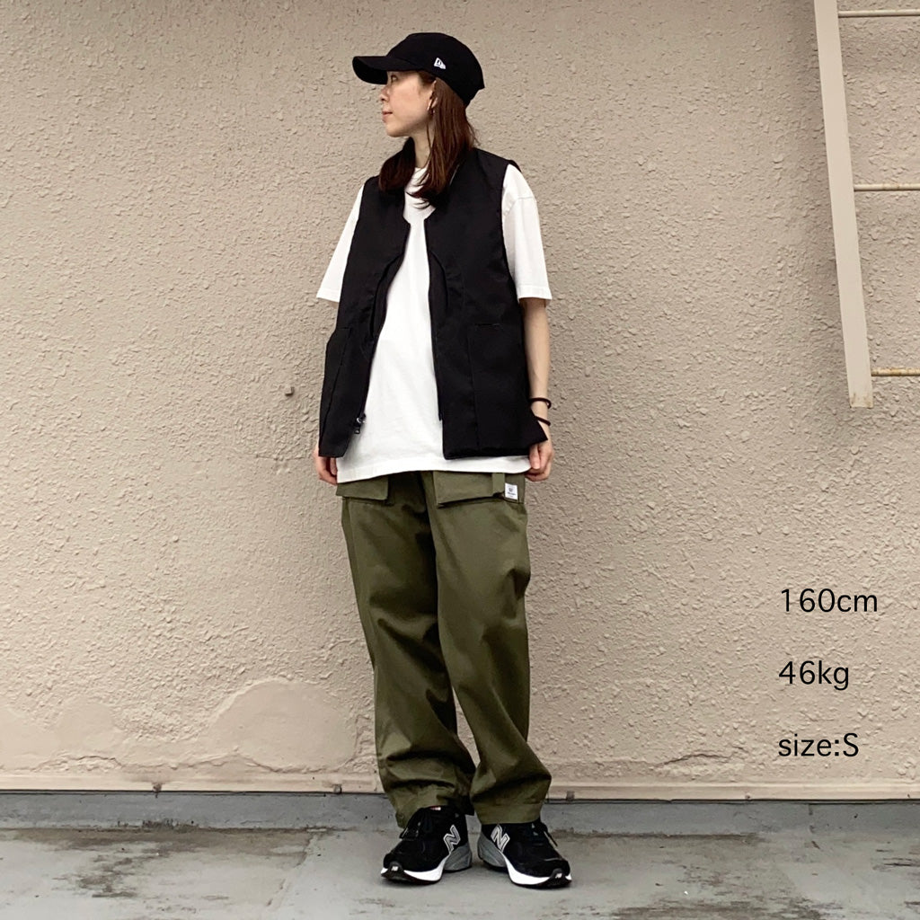 SASSAFRAS『DIGS CREW PANTS 4/5(41 CHINO)』(OLIVE)
