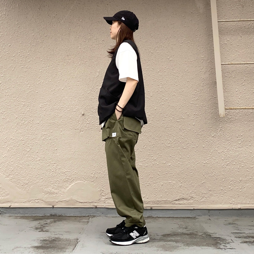 SASSAFRAS『DIGS CREW PANTS 4/5(41 CHINO)』(OLIVE)