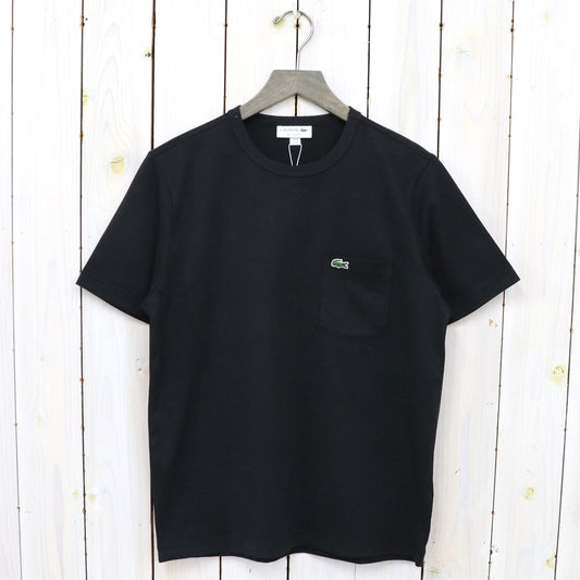 LACOSTE『クロコエンブレム クルーネックポケットTシャツ』(ブラック)