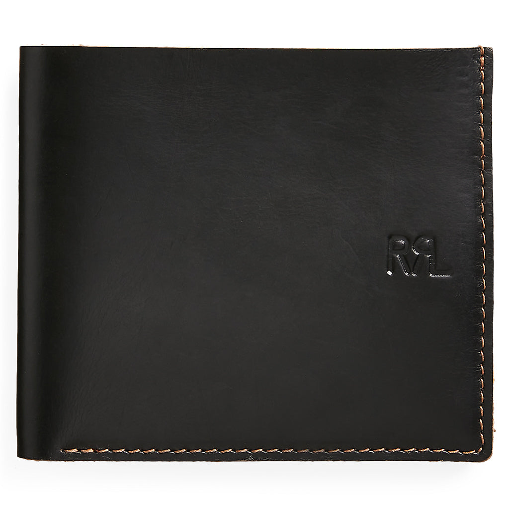 Double RL : LEATHER BILLFOLD (BLACK) – Reggieshop