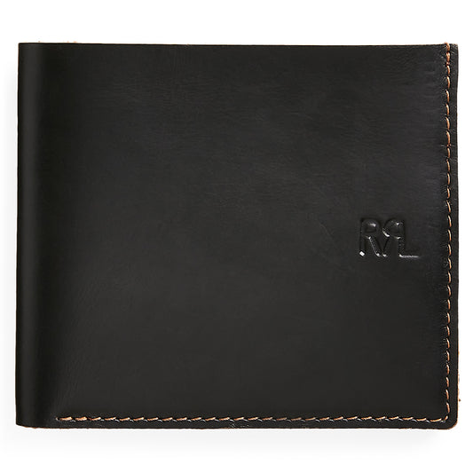 Double RL : LEATHER BILLFOLD (BLACK)