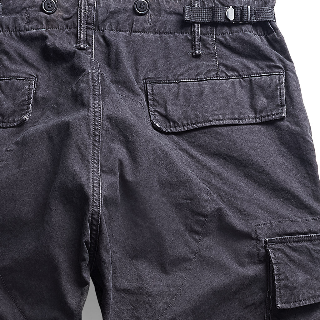 Double RL : CANVAS SURPLUS CARGO PANT (BLACK)