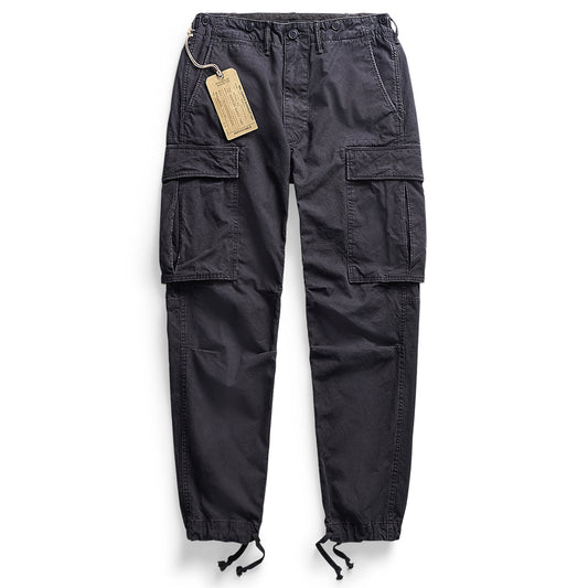 Double RL : CANVAS SURPLUS CARGO PANT (BLACK)