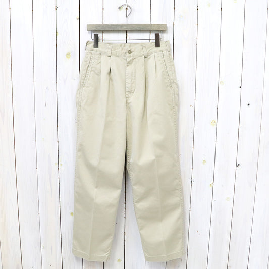 orSlow : TWO TUCK WIDE TROUSER (KHAKI)