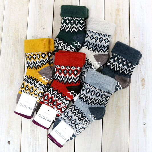 ROTOTO『COMFY ROOM SOCKS “NORDIC”』
