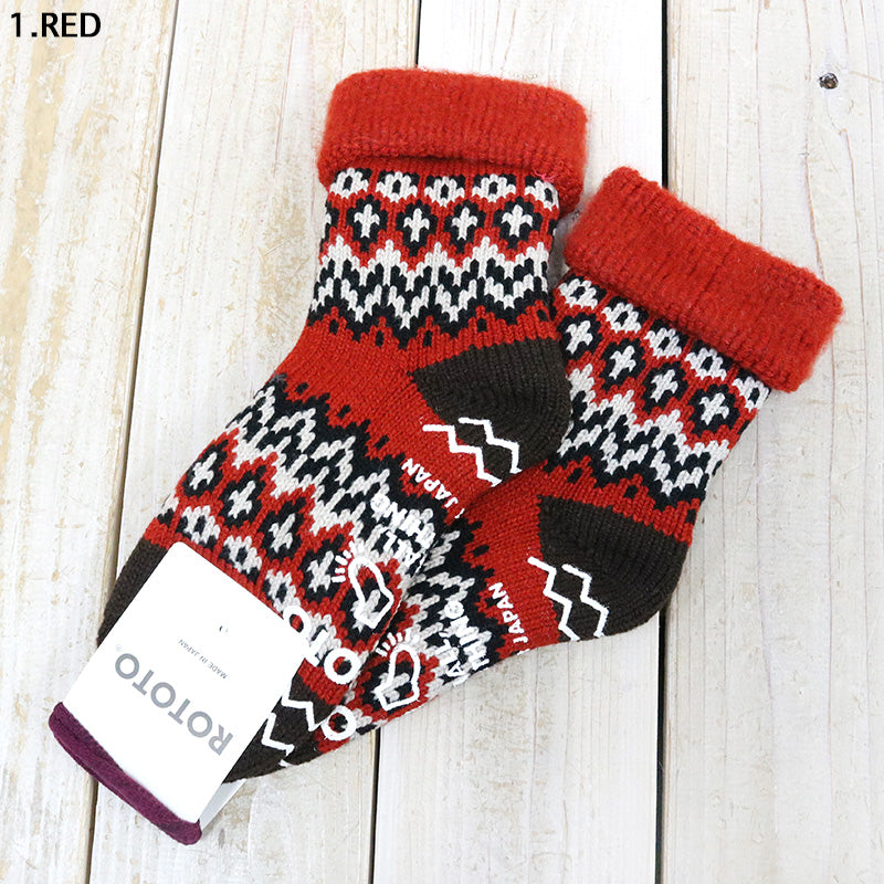 ROTOTO『COMFY ROOM SOCKS “NORDIC”』