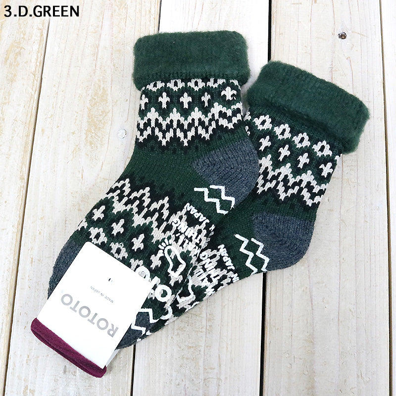 ROTOTO『COMFY ROOM SOCKS “NORDIC”』