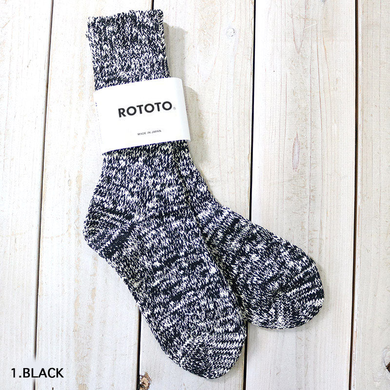 ROTOTO『LOW GAUGE SLUB CREW SOCKS』