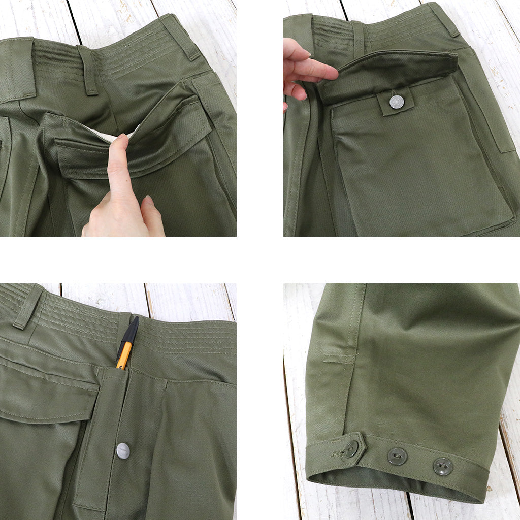 SASSAFRAS『DIGS CREW PANTS 4/5(41 CHINO)』(OLIVE)